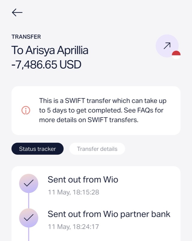 Paycheck sent to a DM setter
