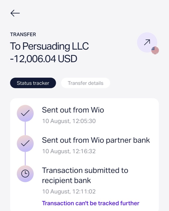 Paycheck sent to a DM setter
