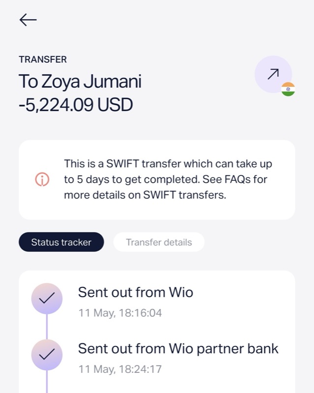 Paycheck sent to a DM setter