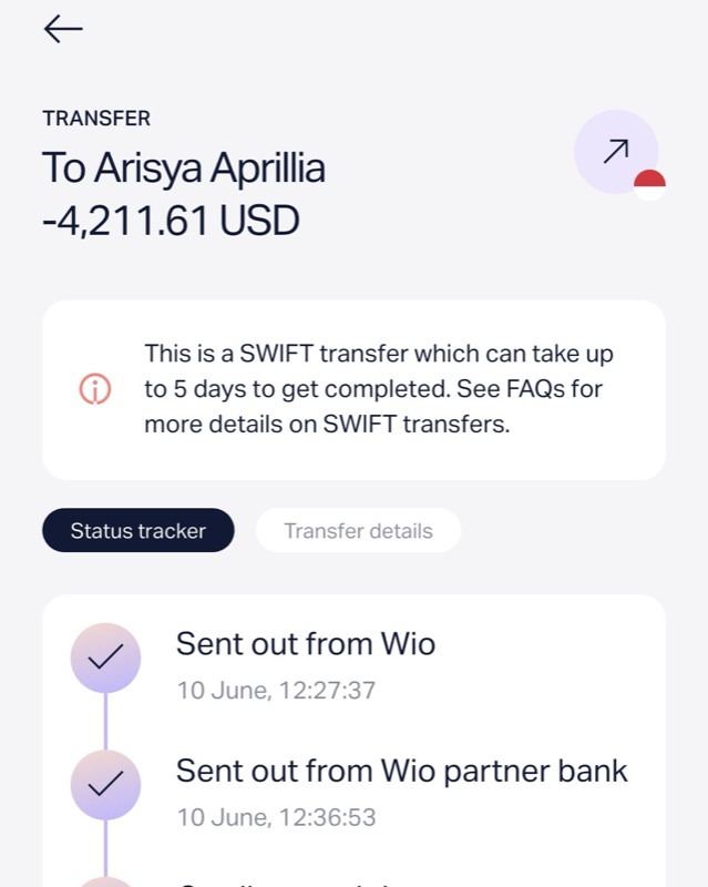 Paycheck sent to a DM setter