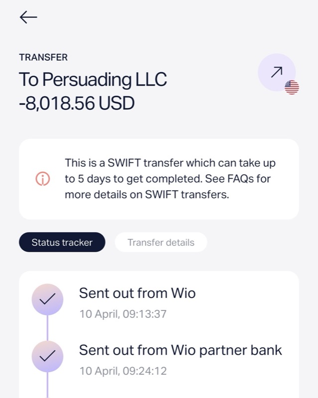 Paycheck sent to a DM setter